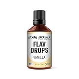 Body Attack Flav Drops - Vanille - 50 ml - Vegane Geschmackstropfen - zum...