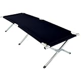 Grafner XL Feldbett mit Transporttasche, belastbar bis 150 kg, bequemes 600D Oxford-Gewebe...