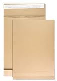 Netuno 50x braune Faltentasche DIN C4 229× 324 mm 130g braun Umschlag erweiterbar...