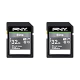 PNY Elite SDHC Card 32GB Class 10 UHS-I U1 100MB/s (Packung mit 2)