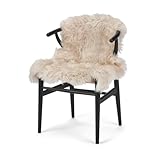 Nordic Sheep Lammfell Langhaarig 90x60 cm | Lammfell Echt für das Sofa, den Stuhl oder...