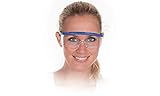 Hygostar Allzweckschutzbrille, blau Bügel längen- & höhenverstellbar