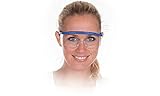 Hygostar Allzweckschutzbrille, blau Bügel längen- & höhenverstellbar