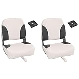 vidaXL Bootssitz Set Faltbare Bootssitz Set 4 Stück Niedrige Rückenlehne Bootsstuhl...