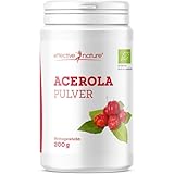 Bio Acerola Pulver - 200 g - Vitamin C aus der Acerolakirsche - Hochdosiert &...