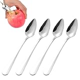 SOGHO 4 Pcs Edelstahl Obstlöffel, Grapefruitlöffel, Kiwilöffel, Dessertschaufel,...