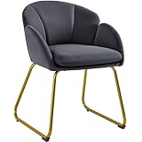Yaheetech Esszimmerstuhl modern, Küchenstuhl in Blumenform, Sessel Polsterstuhl...