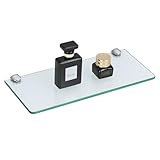 SAYAYO Glasregal Badezimmer, Badregal Duschablage Glasablage mit 6MM Dicke...