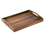Zassenhaus Serviertablett Holz, mit Tragegriffen, 53×41×7cm, aus nachhaltig angebautem...
