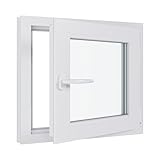 Kunststofffenster Kellerfenster Fenster - 3-fach Verglasung - weiß/weiß -...