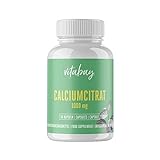Vitabay Calciumcitrat | 90 natürliche Kapseln | Hochdosiert mit 1000 mg | Schnelle...