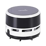 Tihoo tenwin Tragbarer Mini-Desktop-Staubsauger, kabellos, batteriebetrieben, Tastatur,...