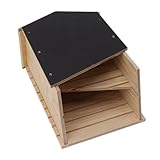 Doppelkammer Holzfledermaus -Fledermaus -Kit, Winddes Fledermauskasten -Schutz mit...