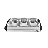 Stay Hot SH 4.1, XXL, 2-in-1 Buffetwärmer & Warmhalteplatte, 200 Watt, Ideale...