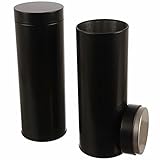 Dosenritter | 2 x runde Kaffeepaddose/Vorratsdose, aromadicht aus Metall für je200g Earl...