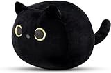 DNFASCHI Schwarze Katze Plüschtier Umarmung Spielzeug - Stofftier Kopfkissen...