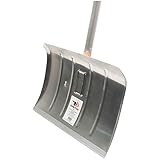SHW-FIRE Alu-Schneeschieber mit ergonomischem Griff und Alu-Stiel, 55cm Breite -...