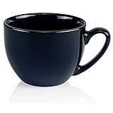 Jumbotasse 500ml große Tasse XXL Suppentasse Porzellan Schwarz