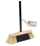 BawiTec Zimmerbesen Qualitäts Stubenbesen 30cm Holz mit Stiel 120cm lang...