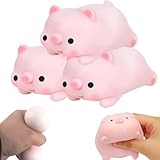 Anti Stress Schwein Antistress Spielzeug, 3 Stück Schwein Stressball Squishy Stress...