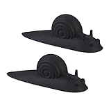 Relaxdays Türstopper Schnecke, 2 Stück im Set, Türkeil Gummi, weich, schützt...