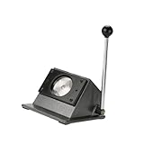 MagiDeal Grafikstanzer, Knopf-Papierschneider, Desktop-Rundabzeichen-Button-Maker,...