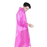 Regenponcho Wasserdichte Outdoorponcho Extra Langer Wanderponcho Transparent Regencape...