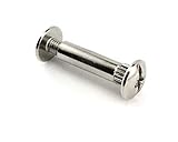 10 x Verbindungsschraube Möbel Verbinder Schrankverbinder 31mm - 40mm / M4 / Silber