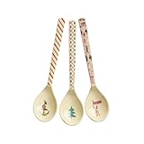 Rice Teelöffel 3er-Set - Christmas Print - Geschirr Melamingeschirr Kindergeschirr Kinder...