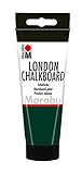 Marabu 12680050868 - Tafelfarbe, London Chalkboard Tafel grün 100 ml, Wasserbasis,...