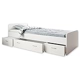 Boro Modernes Einzelbett mit 3X Schubkästen 90 x 200 cm - Praktisches Jugendzimmer...