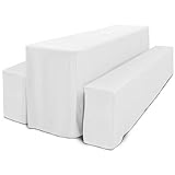 Beautissu Bierbank Hussen & Biertisch Husse Set 3 TLG. Bodenlang – Edles Hussen...