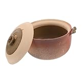 ABOOFAN Auflaufform Tontopf Terrakotta Töpfe Zum Kochen Terrakotta Kochtöpfe Töpfe Zum...