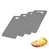 Westmark Frühstücksbrettchen, 4 Stück, Messerschonend, Kunststoff, Anthrazit, 62012270