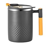 Thermo-Reisebecher – 15-Unzen-Vakuumbehälter aus Metall, Wärmespeicherstruktur,...
