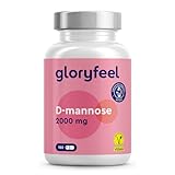 gloryfeel D-Mannose hochdosiert - 2000 mg reine D Mannose pro Tagesportion - 180 Kapseln...