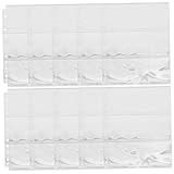 MOTHNUR 10 Blatt Fächer Fotokartenhüllen Nachfüllbare Klarsichthüllen Fototaschen für...