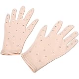 BESPORTBLE 1 Paar Eiskunstlauf-Handschuhe Mit Kristallen -Wettkampfhandschuhe Glitzernde...
