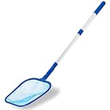 frdzsw Pool Kescher, Feiner Skimmer Pool Kescher mit 1.3M Teleskopstange,Pool...