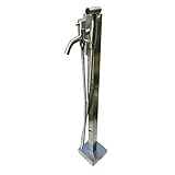 Vertikale Garten-Wassersäule Aus Gebürstetem Edelstahl, Wetterfester...