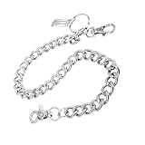 LIGHTAOTAO Silberfarbene Einlagige Anti diebstahl hosenkette aus Strapazierfähigem Metall...