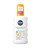 NIVEA SUN Babies & Kids Sensitiv Schutz Sonnenspray LSF 50+ (200 ml), extra wasserfestes...