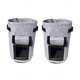 Eldtec Kartoffel-Pflanzbeutel, 2 Stück, Garten-Gemüse-Pflanzbeutel mit Griffen und...