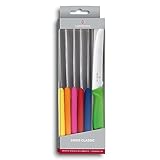 Victorinox Swiss Classic Tomaten- und Tafelmesser, 6-teilig, Brotzeitmesser,...