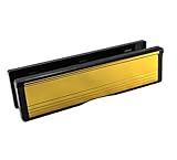 Durchwurfbriefkasten (27 cm / 10,5 Zoll, Messingoberfläche, für Holz- und...