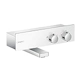 hansgrohe Wannenthermostat ShowerTablet 350 Aufputz, Weiß/Chrom