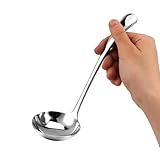 Edelstahl Silber Suppenschöpfer, 20 cm Soßenkelle, Suppenkelle, Servierlöffel...