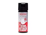 Perfecta Pfefferspray Pfeffer Spray 15% OC 50ml ballistische Verteilung, schwarz, 110mm