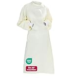 Clinotest Schutzkittel mit Strickbündchen – Kittel aus 50% Baumwolle & 50%...