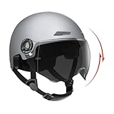 Fahrradhelme Skaterhelm Retro Rollerhelme | Hochschützende Halbhelme Für Männer Und...